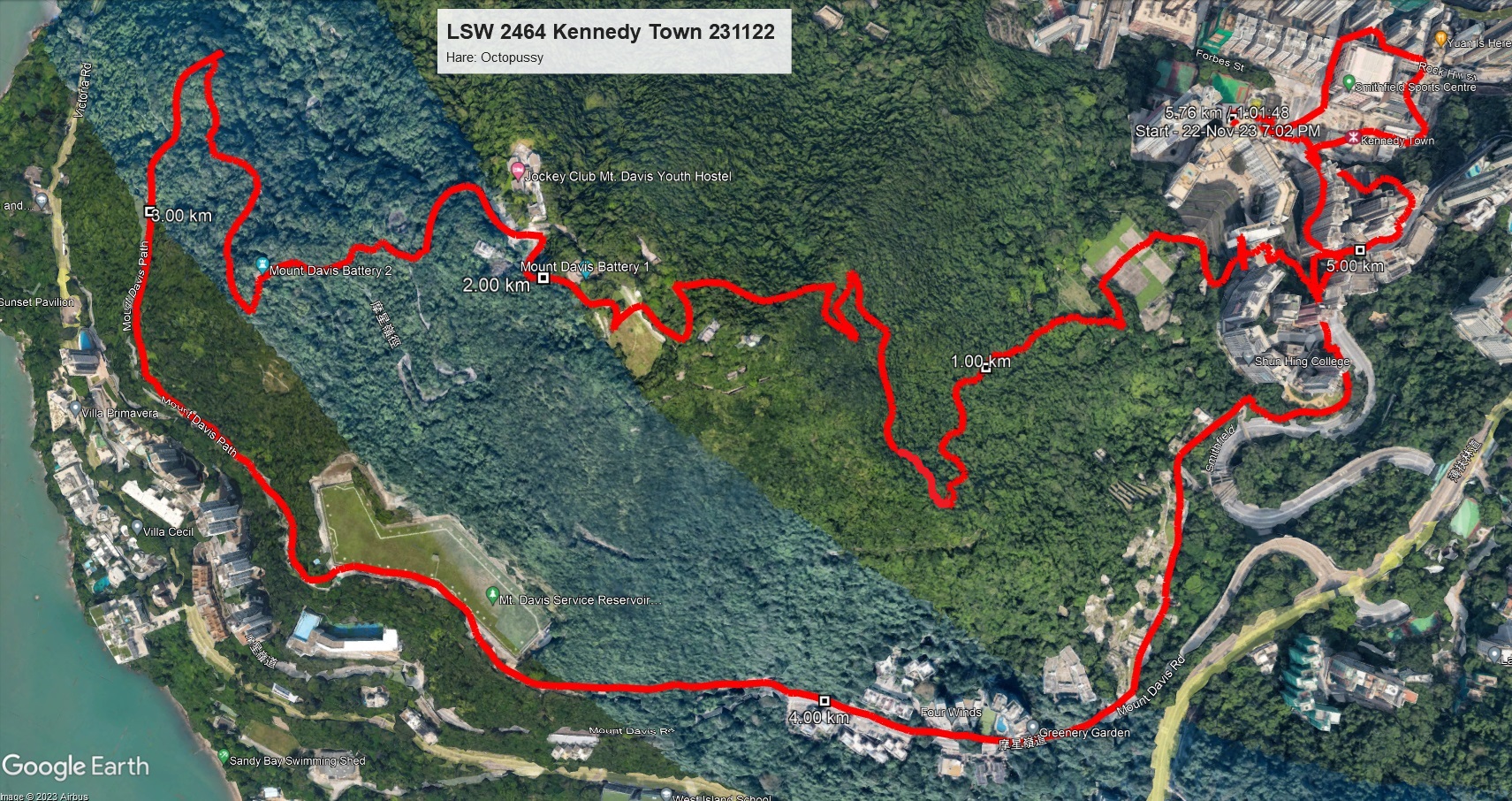 Kennedy Town 231122 5.76km