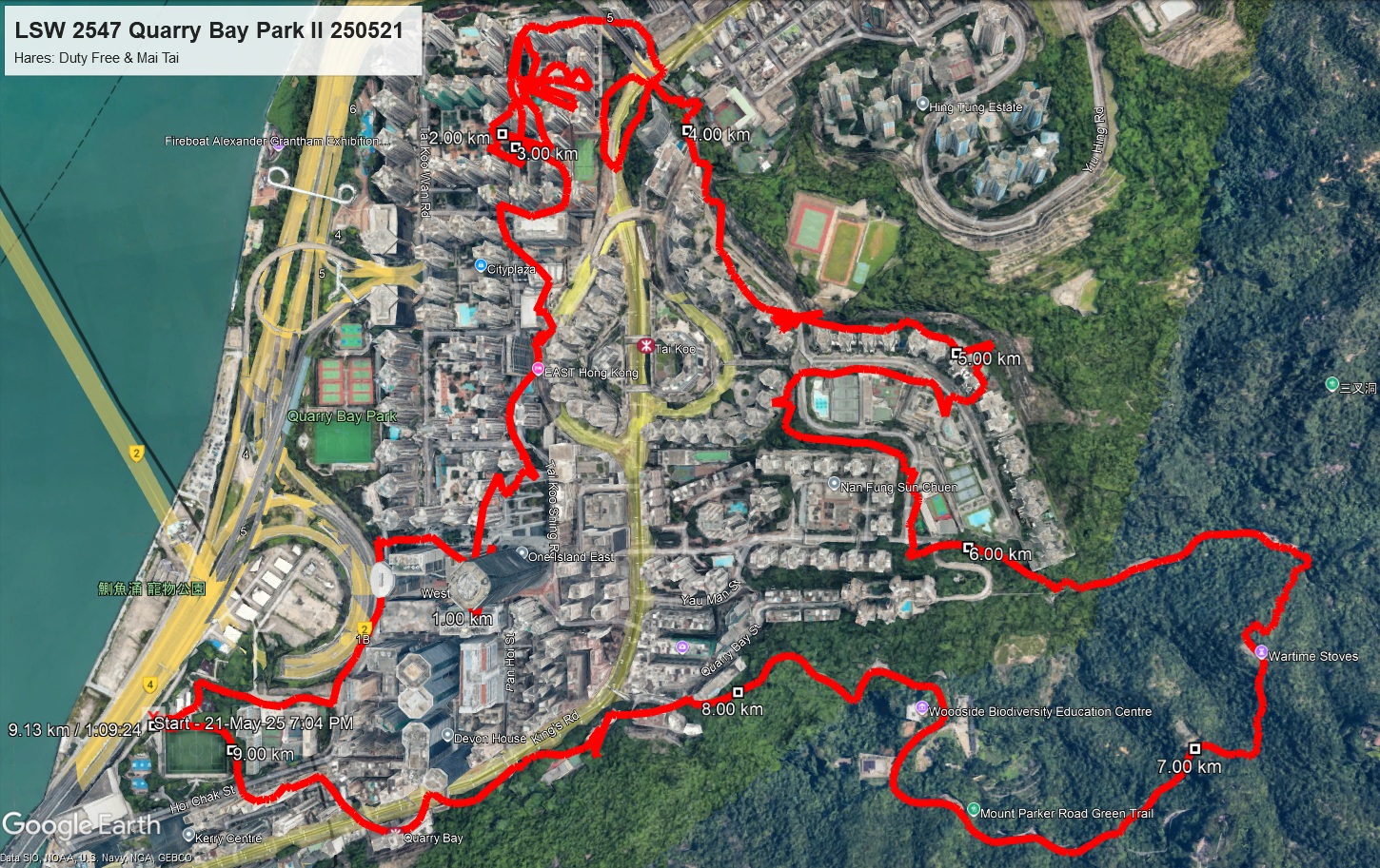 Quarry Bay Park II 250521 9.13km