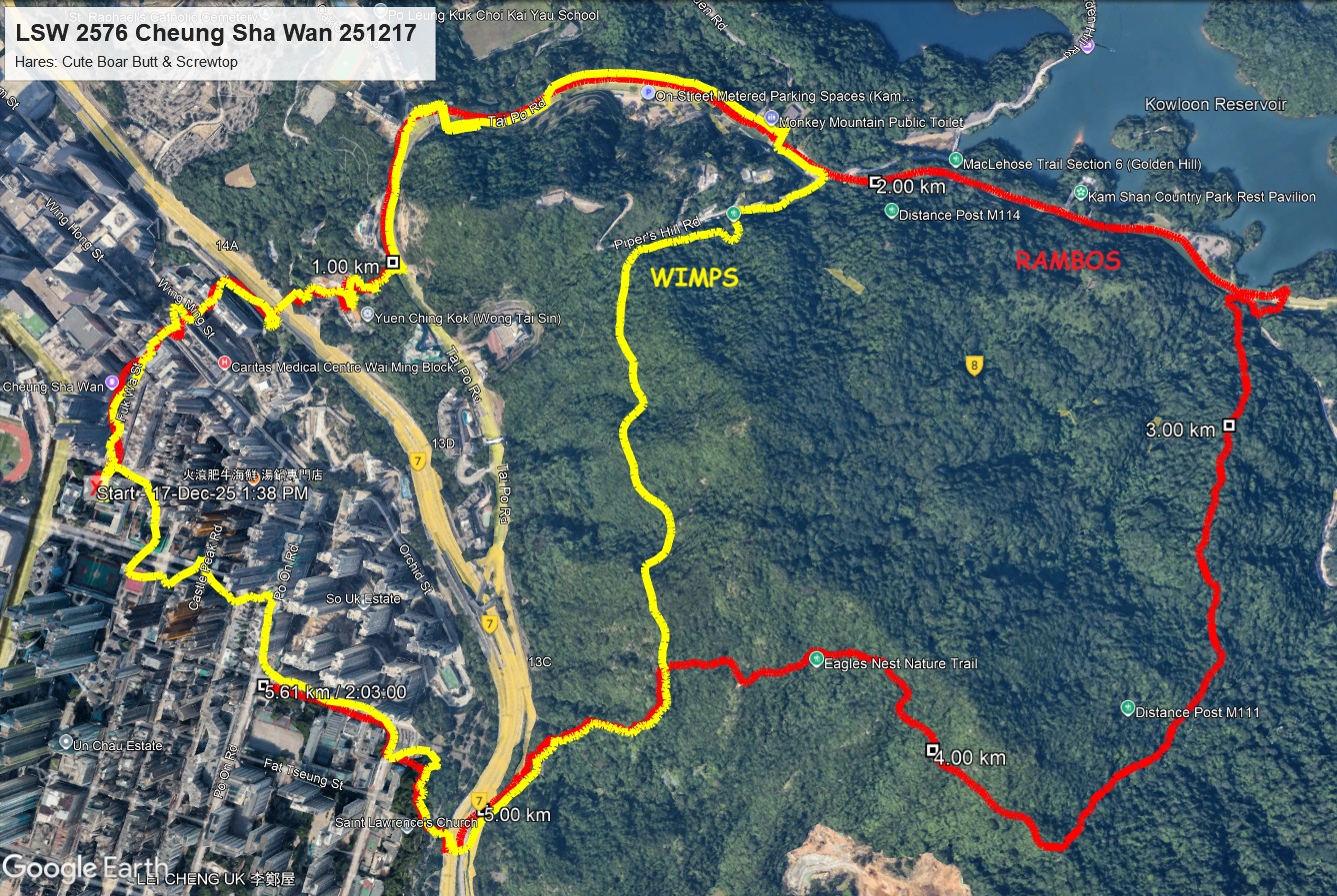 Cheung Sha Wan 251217 6.11km