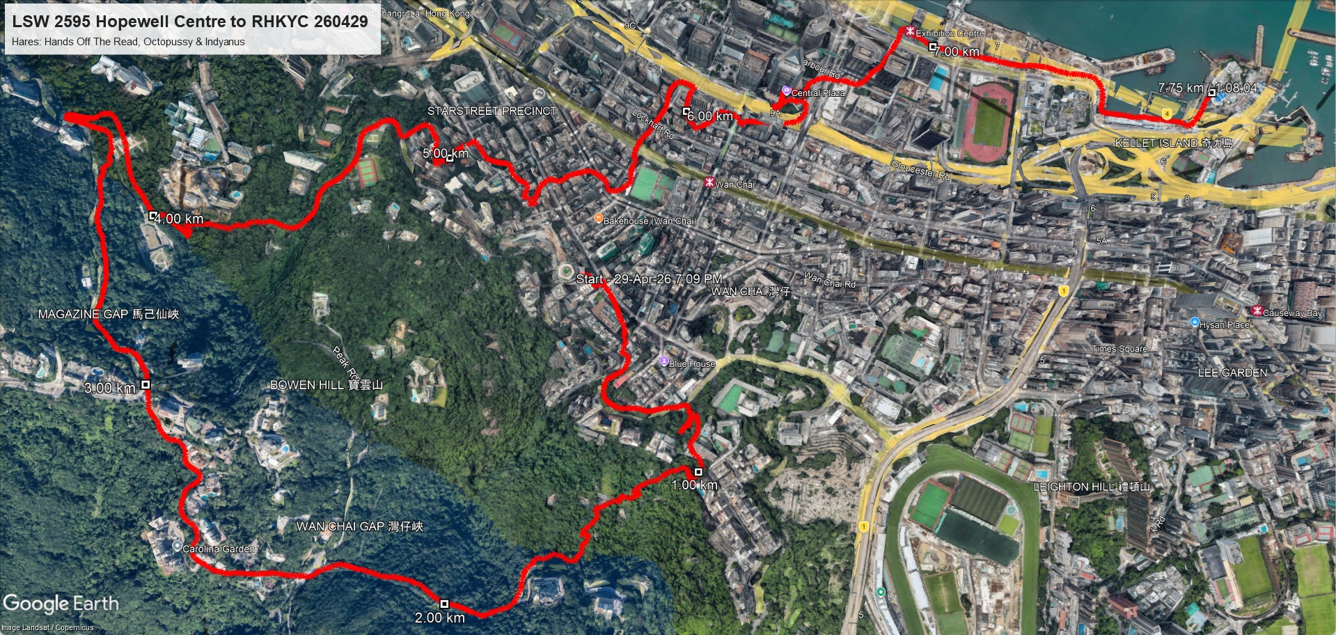 Hopewell Centre to RHKYC 260429 7.75km