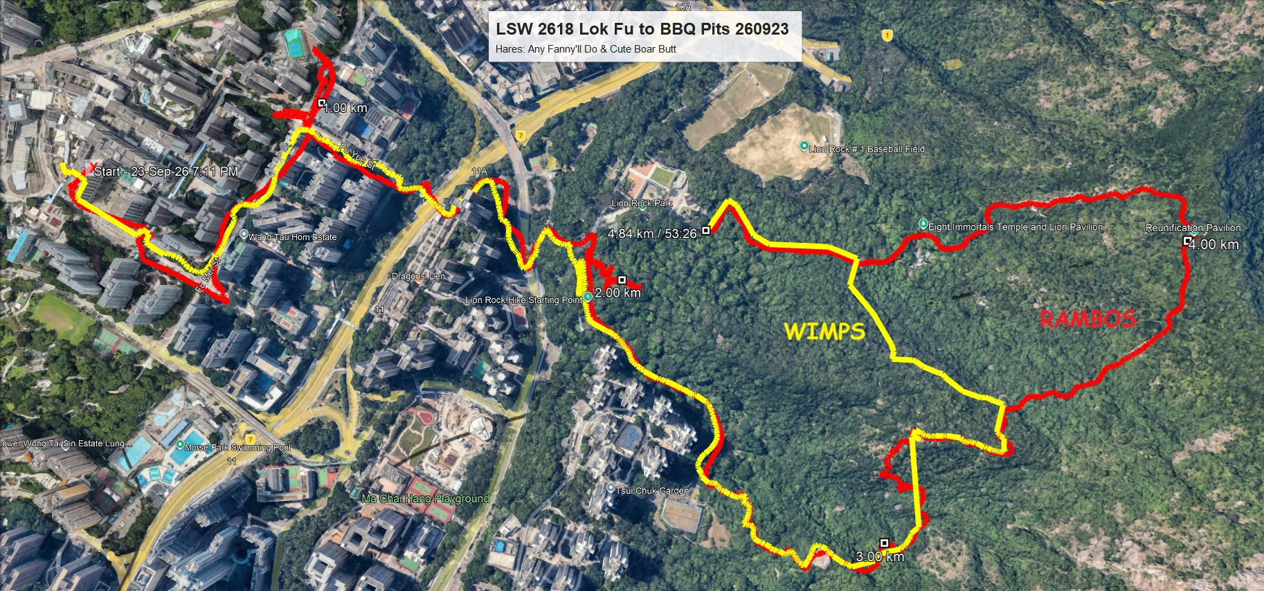 Lok Fu to BBQ Pits 260923 4.84km
